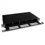 ACT Fiber panel High Density for 5 MTP®-MPO cassettes, PG11, PG13, Black, Metal
