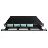 ACT Fiber panel High Density for 5 MTP®-MPO cassettes, PG11, PG13, Black, Metal