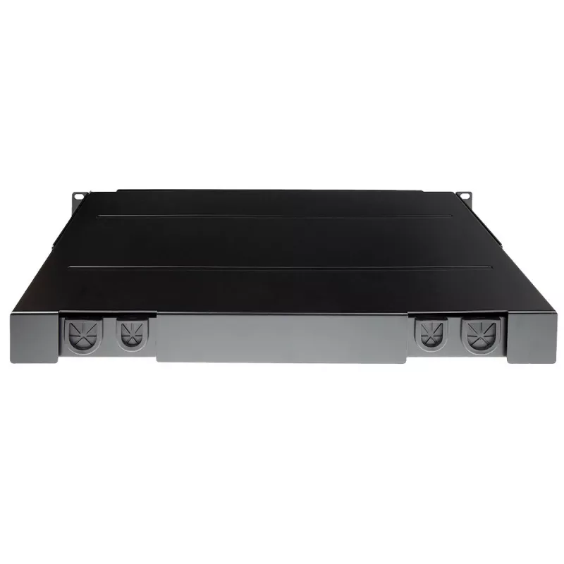 ACT Fiber panel High Density for 5 MTP®-MPO cassettes, PG11, PG13, Black, Metal
