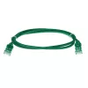 ACT Green 10 meter LSZH U/UTP CAT6 datacenter slimline patch cable snagless with RJ45 connectors