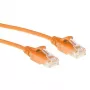 ACT Orange 1 meter LSZH U/UTP CAT6 datacenter slimline patch cable snagless with RJ45 connectors