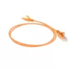 ACT Orange 1 meter LSZH U/UTP CAT6 datacenter slimline patch cable snagless with RJ45 connectors