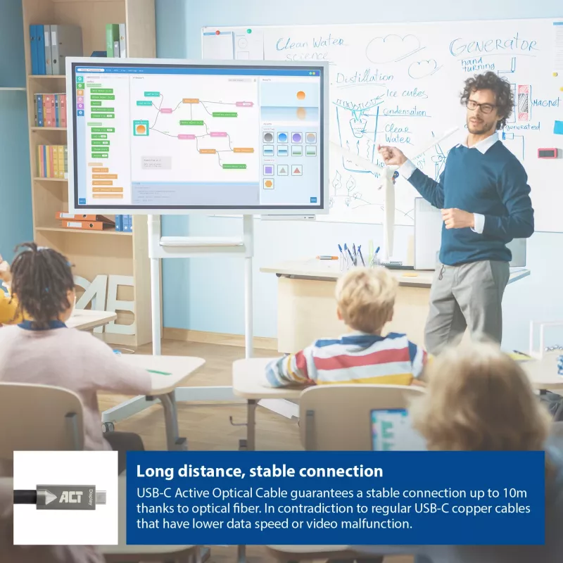 ACT USB-C 3.2 Gen2 Active Optical Cable (AOC) connection cable, 10m
