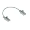 ACT Grey 0.15 meter LSZH U/UTP CAT6 datacenter slimline patch cable snagless with RJ45 connectors