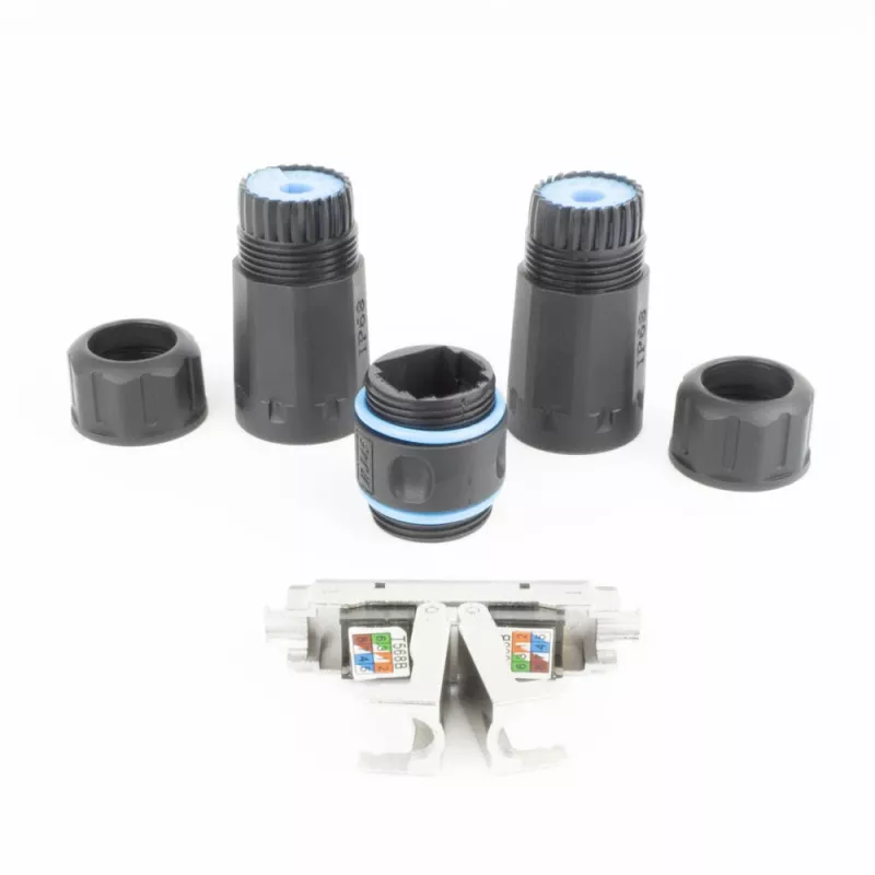 ACT SD6521 CAT6A outdoor IP68 cable coupler