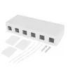 ACT Unloaded surface keystone mount box for 6 keystone jacks