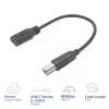 ACT USB Type-C female to USB-B 2.0 printer adapter cable 0.2m