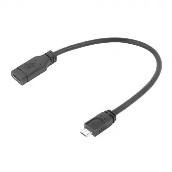 ACT USB Type-C female to USB micro B 2.0 male adapter cable 0.2m