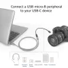 ACT USB Type-C female to USB micro B 2.0 male adapter cable 0.2m