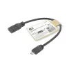 ACT USB Type-C female to USB micro B 2.0 male adapter cable 0.2m