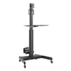 ACT Mobile Workstation for a single monitor, with CPU mount, keyboard and mouse tray