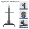 ACT Mobile Workstation for a single monitor, with CPU mount, keyboard and mouse tray