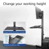 ACT Mobile Workstation for a single monitor, with CPU mount, keyboard and mouse tray