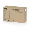 ACT Mobile Workstation for a single monitor, with CPU mount, keyboard and mouse tray