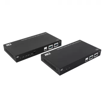 ACT AV media extender set with dual USB-C switch, CAT6A, 100 meters
