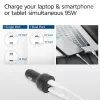 ACT 2-port USB-C Fast Car Charger 95W with Power Delivery PPS, Quick Charge and GaNFast