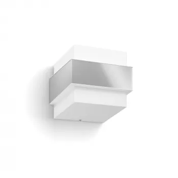 Philips myGarden Shovel Wall Light 42W E27 No-bulb, Outdoor wall lighting, Stainless steel, White, Stainless steel, Synthetics, IP44, Garden, Patio, II