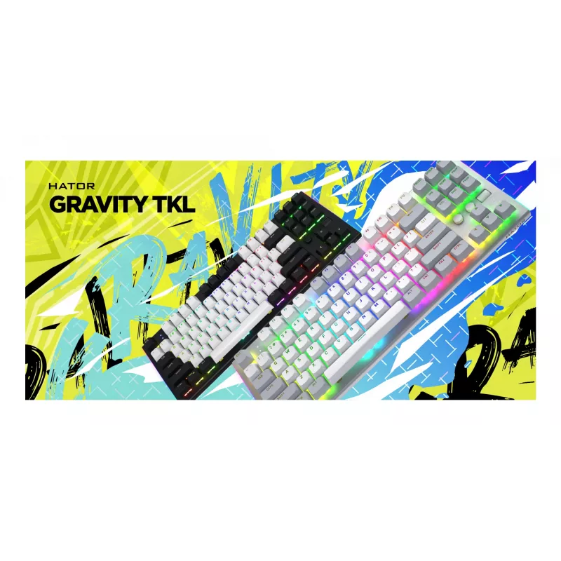 HATOR Gravity TKL keyboard Gaming USB QWERTY US English Black