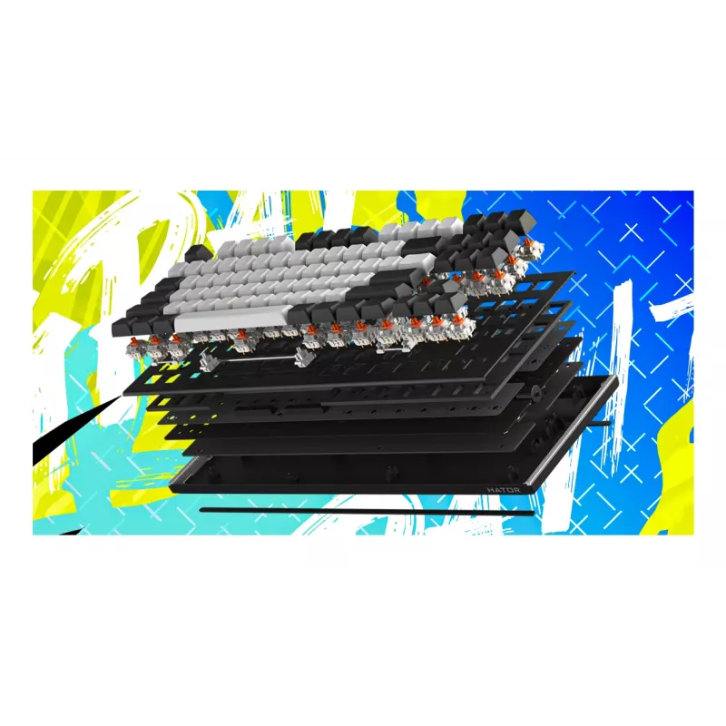 HATOR Gravity TKL keyboard Gaming USB QWERTY US English Black