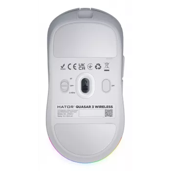 HATOR Quasar 3 Wireless mouse Gaming Ambidextrous RF Wireless + Bluetooth + USB Type-A Optical 12000 DPI