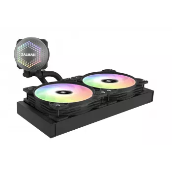 Zalman ALPHA24 Black CPU Liquid Cooler 280mm Radiator 2 x 140 mm Fan ARGB pump Dual Processor All-in-one liquid cooler 12 cm