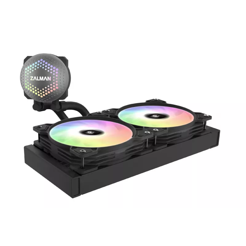 Zalman ALPHA24 Black CPU Liquid Cooler 280mm Radiator 2 x 140 mm Fan ARGB pump Dual Processor All-in-one liquid cooler 12 cm