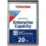 Toshiba MG11 20TB 3.5 inch enterprise HDD (MG11ACA20TE): 7200 RPM, SATA 6 Gb/s, helium-sealed, 550 TB/year, 24/7 operation for servers and NAS.