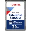 Toshiba MG11 20TB 3.5 inch enterprise HDD (MG11ACA20TE): 7200 RPM, SATA 6 Gb/s, helium-sealed, 550 TB/year, 24/7 operation for servers and NAS.
