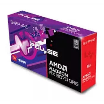 Sapphire PULSE AMD Radeon RX 9070 GRE Gaming OC 12GB GDDR6: RDNA 4, 3072 stream processors, 192-bit, dual-fan, 2x HDMI + 2x DP, PCIe 5.0. Great 1440p gaming.
