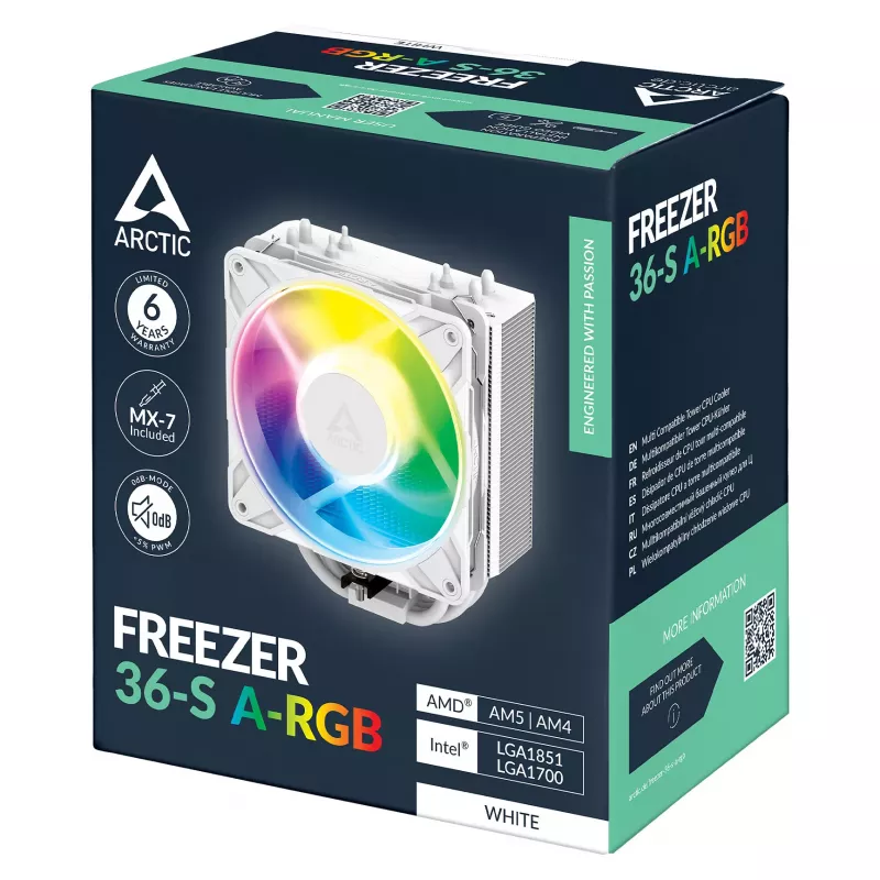 ARCTIC Freezer 36-S A-RGB CPU Air Cooler - White