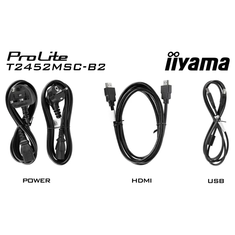 iiyama ProLite T2452MSC-B2 23.8 inch FHD Touchscreen Monitor