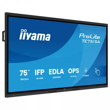 iiyama ProLite TE7515A-B2AG 75 inch 4K Interactive Touch Display