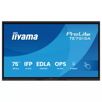 iiyama ProLite TE7515A-B2AG 75 inch 4K Interactive Touch Display