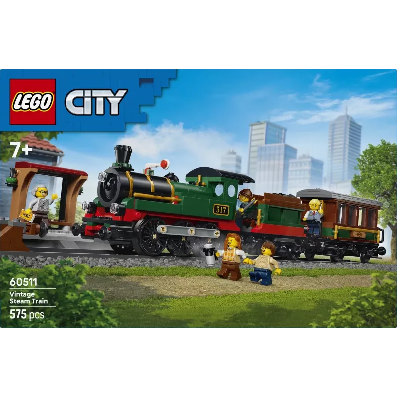 LEGO City 60511 Vintage Steam Train (575 pcs)