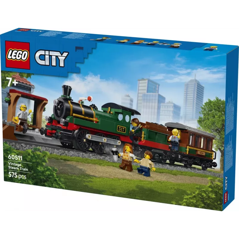 LEGO City 60511 Vintage Steam Train (575 pcs)