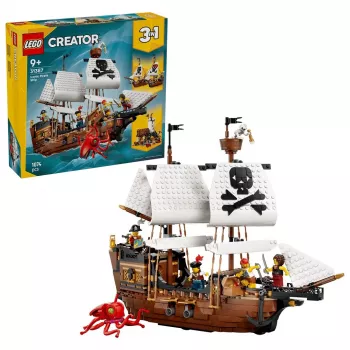 LEGO Creator 3-in-1 31387 Iconic Pirate Ship (1074 pcs)