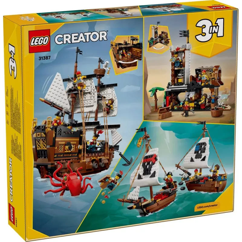 LEGO Creator 3-in-1 31387 Iconic Pirate Ship (1074 pcs)