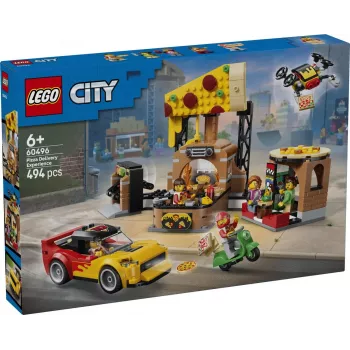 LEGO City 60496 Pizza Delivery Experience with Vehicles (494 pcs)