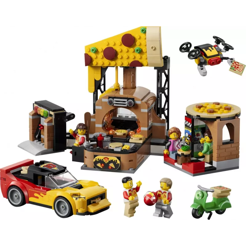 LEGO City 60496 Pizza Delivery Experience with Vehicles (494 pcs)