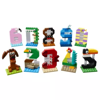 LEGO 40807 Birthday Numbers - Buildable Animal Cake Toppers (281 pcs)