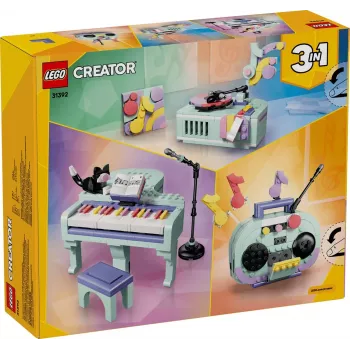 LEGO Creator 3-in-1 31392 Music Decor Piano with Cat (485 pcs)