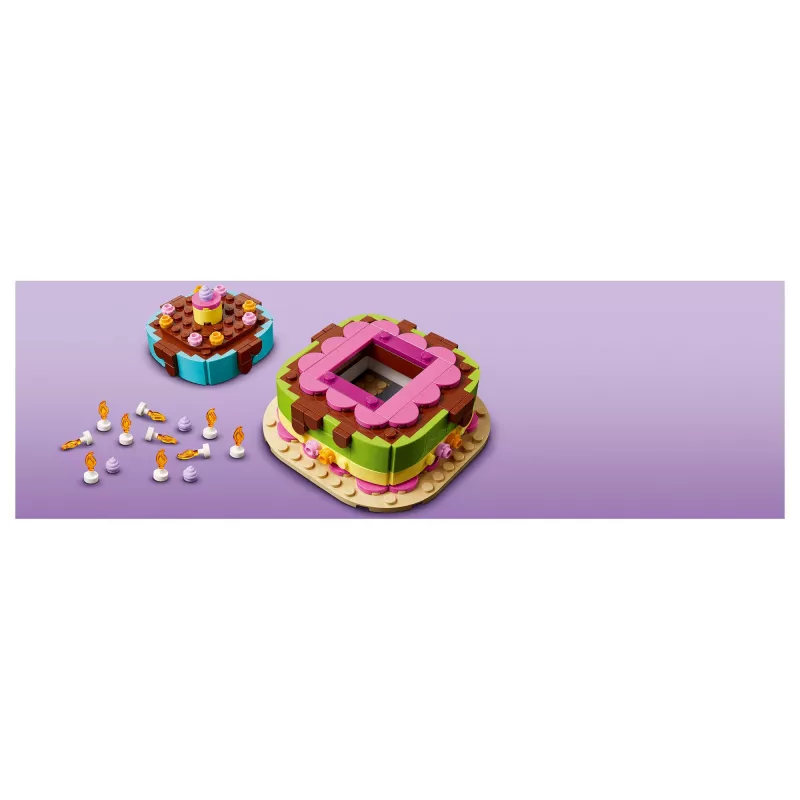 LEGO 40815 Birthday Party Cake - Buildable Cake with Candles (219 pcs)