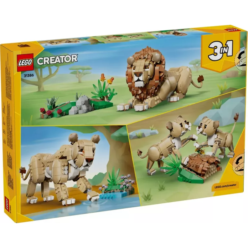LEGO Creator 3-in-1 31386 Wild Animals: Majestic Lion (839 pcs)