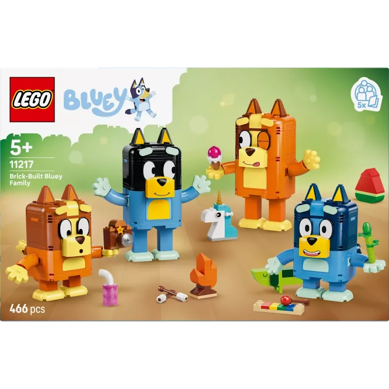 LEGO Bluey 11217 Brick-Built Bluey Family (466 pcs)