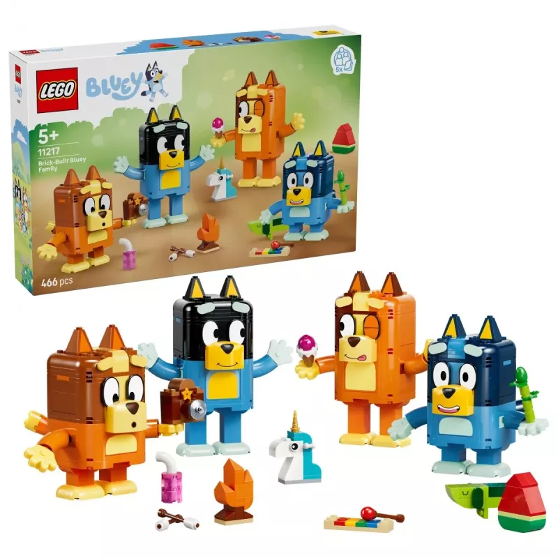 LEGO Bluey 11217 Brick-Built Bluey Family (466 pcs)
