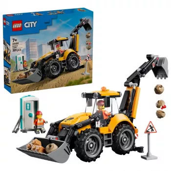 LEGO City 60480 Yellow Backhoe Loader (301 pcs)