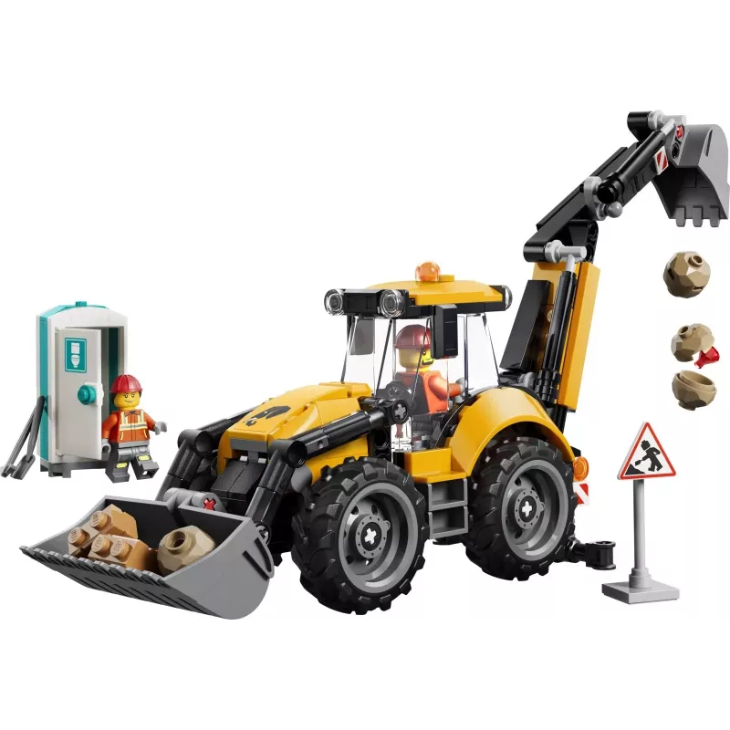 LEGO City 60480 Yellow Backhoe Loader (301 pcs)