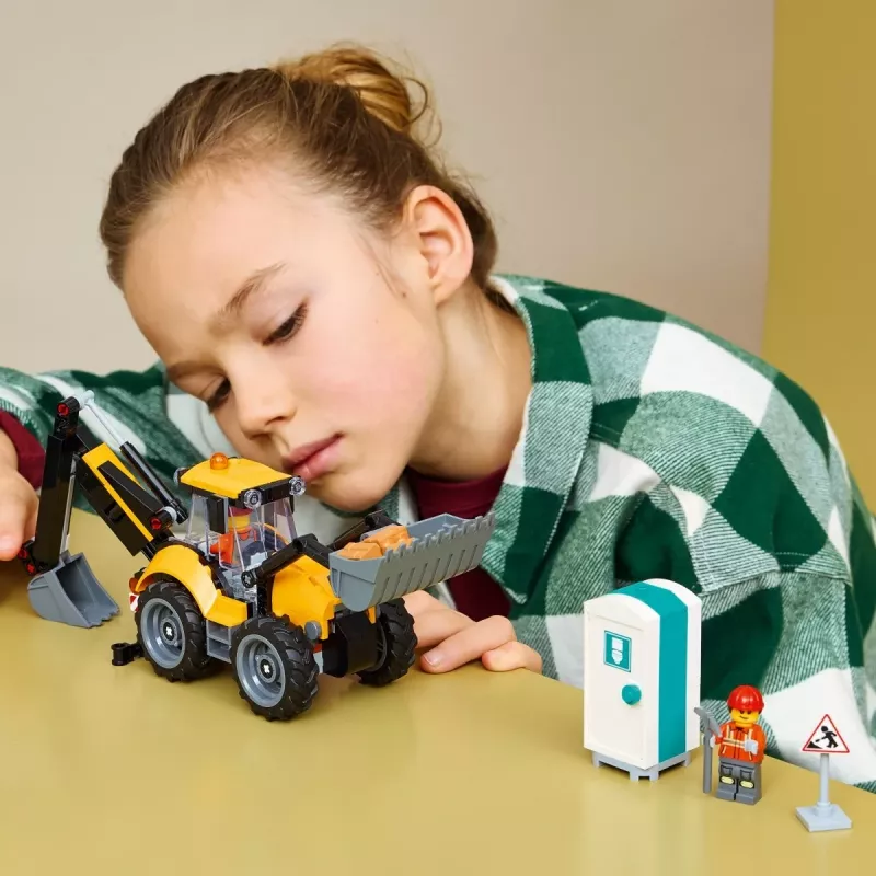 LEGO City 60480 Yellow Backhoe Loader (301 pcs)