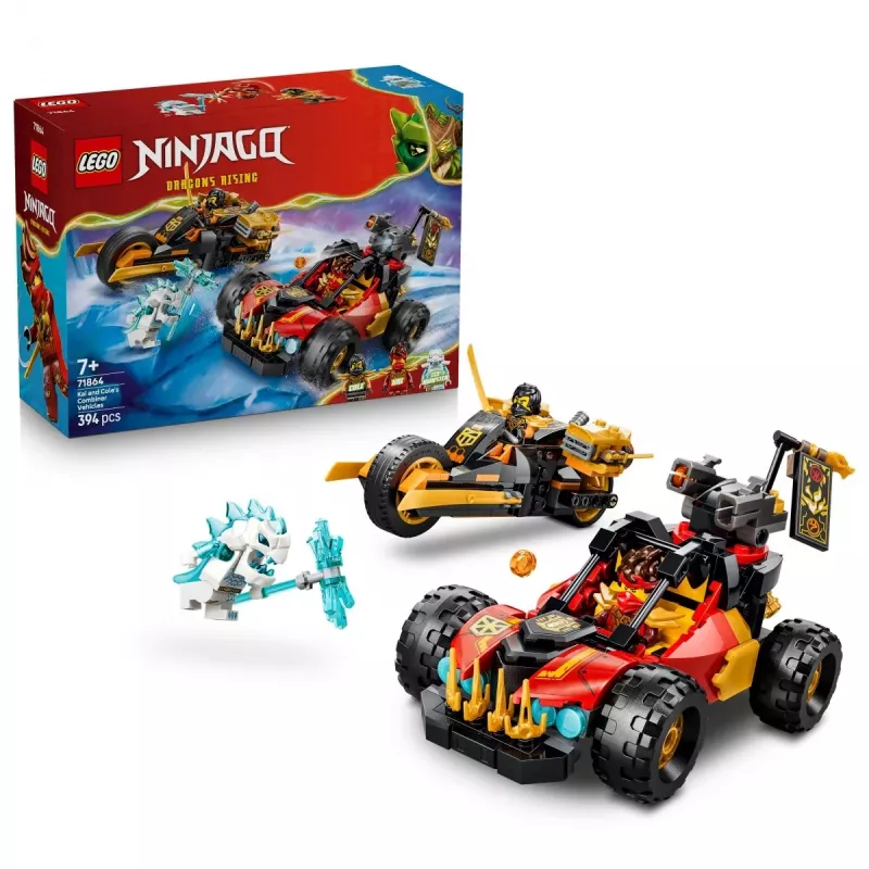 LEGO NINJAGO 71864 Kai and Cole's Combiner Vehicles (394 pcs)