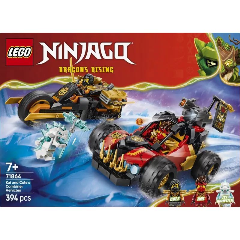 LEGO NINJAGO 71864 Kai and Cole's Combiner Vehicles (394 pcs)